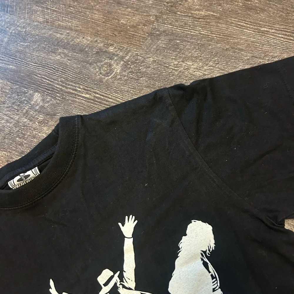 Vintage Michael Jackson King of Pop T-Shirt Black Adult Small Faded Graphic - Picture 2 of 7
